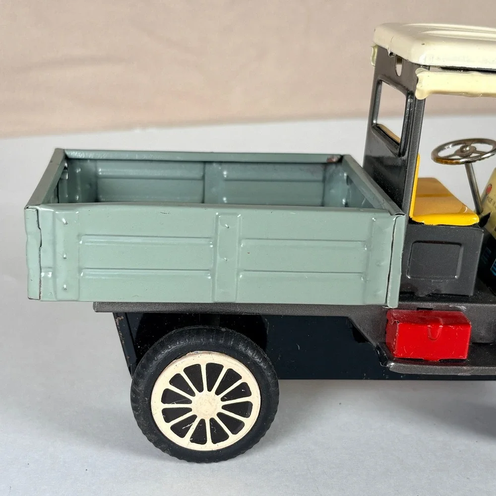 Vintage Antique Friction Powered Tin Truck Japan Antique Style Delivery Toy